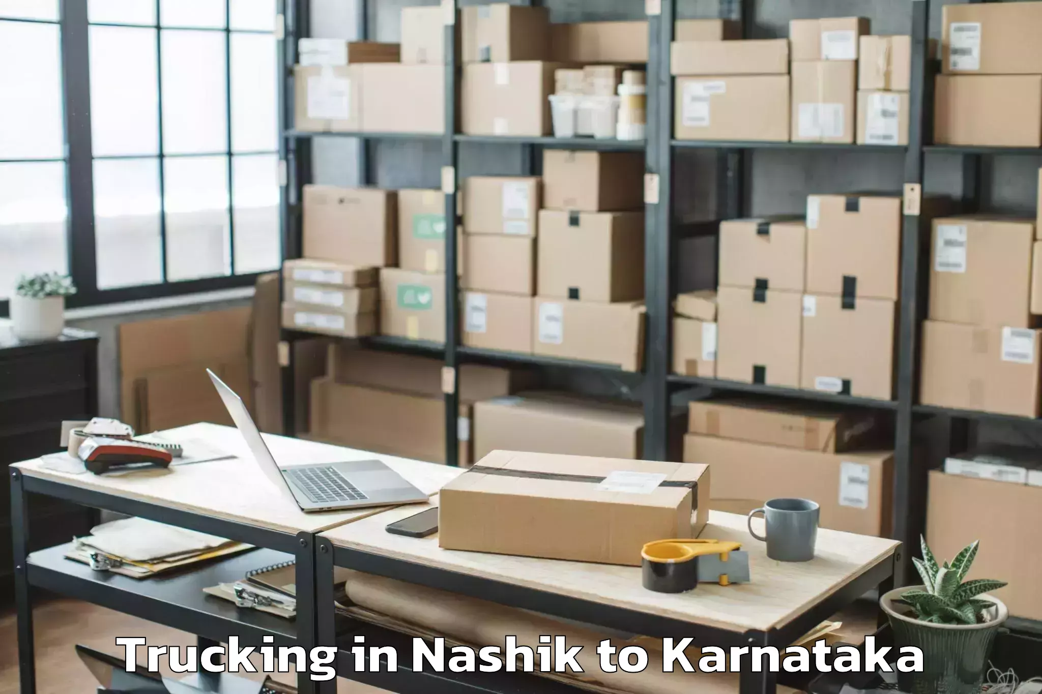 Book Nashik to Holesirigere Trucking Online